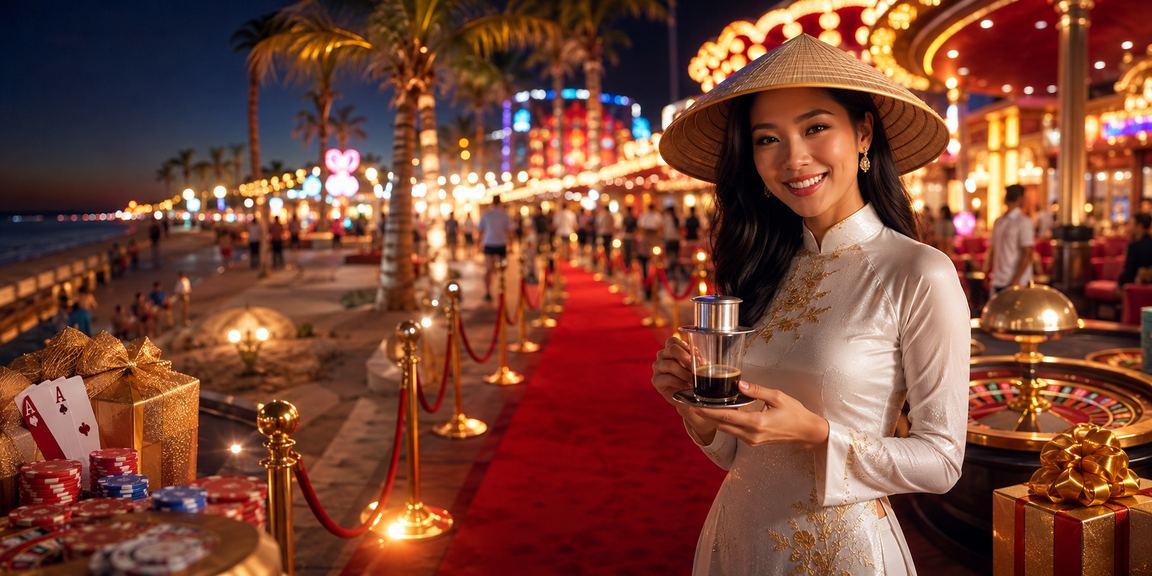 Khách hàng đang đăng nhập trải nghiệm casino tại Mui Ne